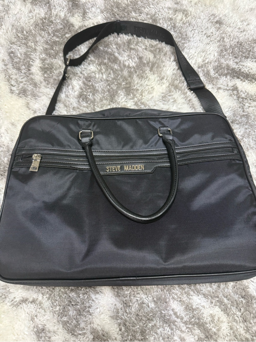 Steve Madden Black Briefcase Bag